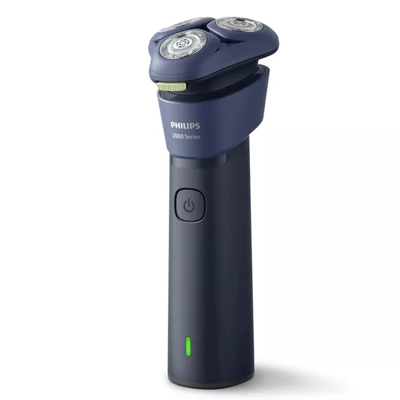 Rotācijas skuveklis Philips 2000 sērija S2885/00 — 3 galviņas, NiMH akumulators, slapjā/sausā skūšana, zils