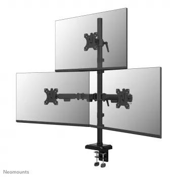 Neomounts DS60-600BL2-1 Trīskāršs monitora stiprinājums 10-32 collas, Skava/Caurums, 9 kg, 25.4 cm (10 collas), 81.3 cm (32 collas), 100 x 100 mm, Melns