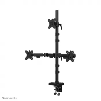 Neomounts DS60-600BL2-1 Trīskāršs monitora stiprinājums 10-32 collas, Skava/Caurums, 9 kg, 25.4 cm (10 collas), 81.3 cm (32 collas), 100 x 100 mm, Melns