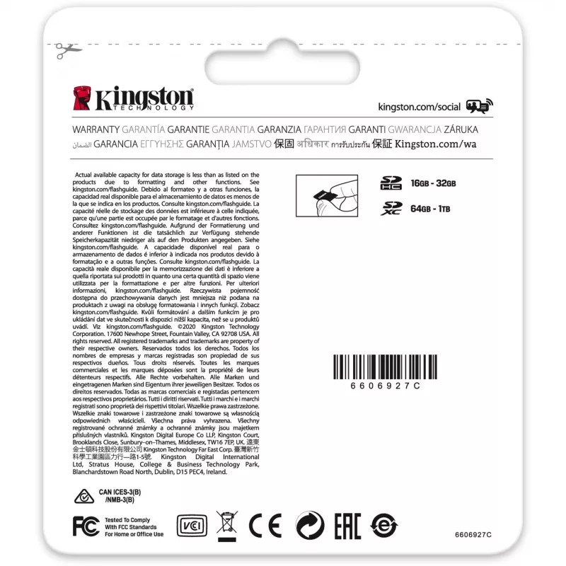 Atmiņas karte SDXC 64GB C10/SDS2/64GB Kingston