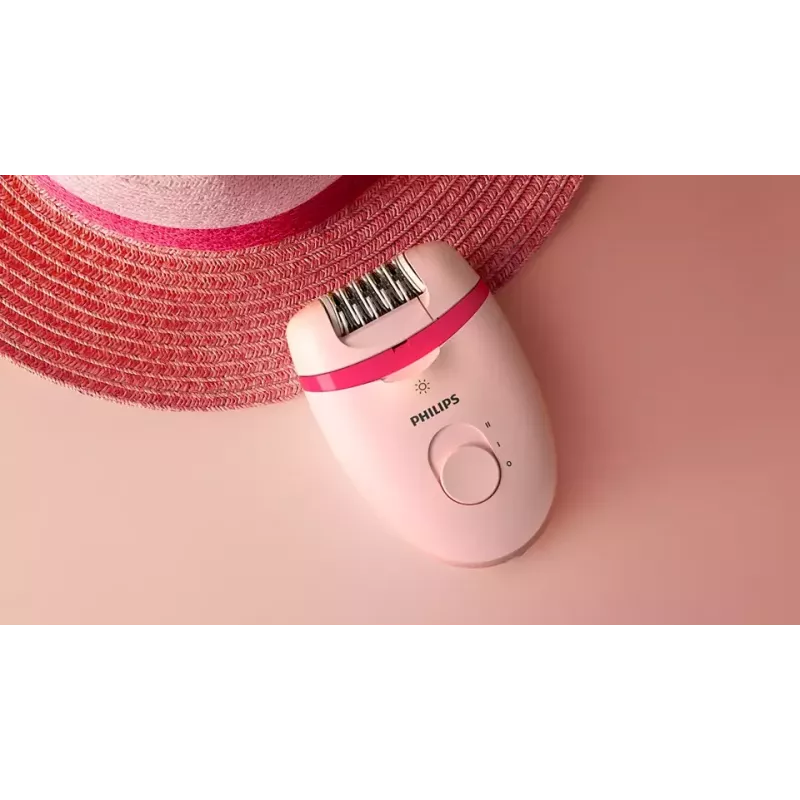 Philips Satinelle Essential BRE285/00 vadu epilators, balts/rozā