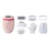 Philips Satinelle Essential BRE285/00 vadu epilators, balts/rozā