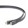 HDMI-HDMI kabelis v2.0 3D TV High Speed Ethernet 1,8m plakans (zeltīti gali)