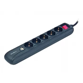 Pagarinātājs 1.5M/5KONTAKTI +2USB SPG5-U2-5 Gembird