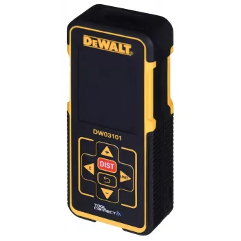 DeWALT DW03101 Lāzera attāluma mērītājs Melns, Dzeltens 100 m