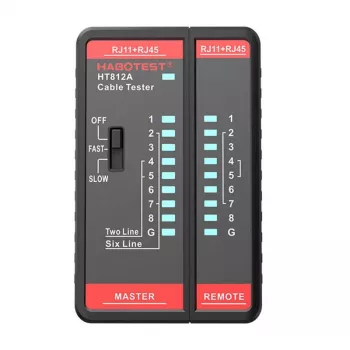 Kabeļu testeris Habotest HT812A RJ45/RJ14/RJ12/RJ9