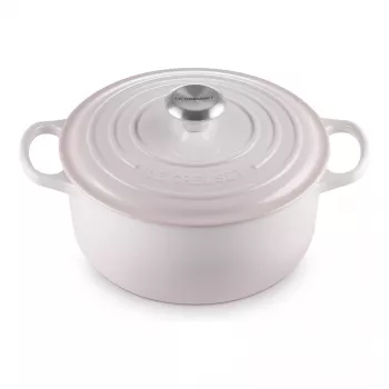 Le Creuset Signature Čuguna Apaļā Katliņa 24cm čaulas rozā