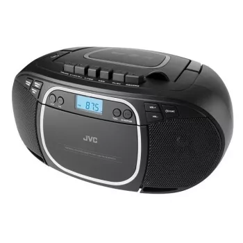 Portatīvais CD atskaņotājs JVC RC-E451B Melns — CD/MP3, Bluetooth, FM 87.5–108 MHz, USB, AUX, 3.2W RMS