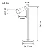 Daudzfunkcionālā lampa Activejet AJE-IDA 4IN1, melna