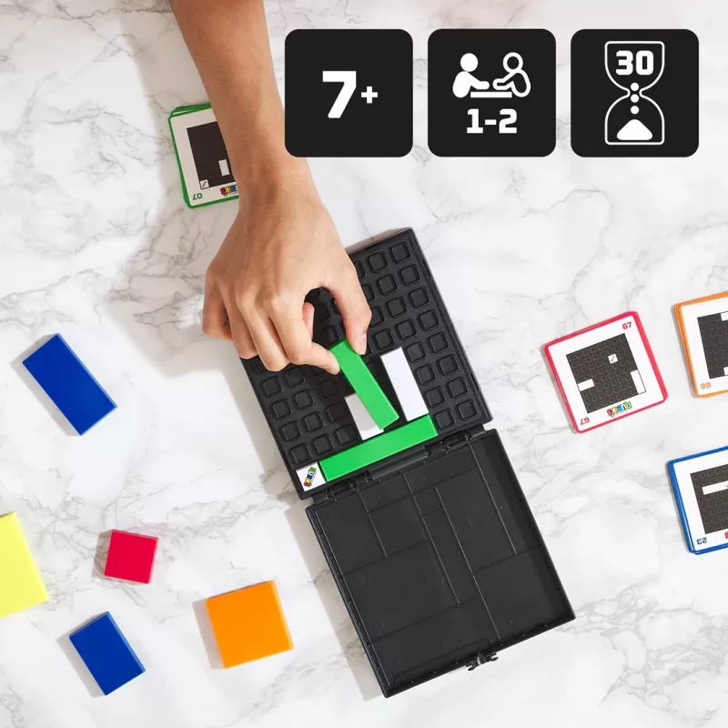 Rubik’s Cube Gridlock spēle – prāta treniņš, iedvesmots no klasiskā Rubika kuba, piemērota pieaugušajiem un bērniem no 7 gadiem