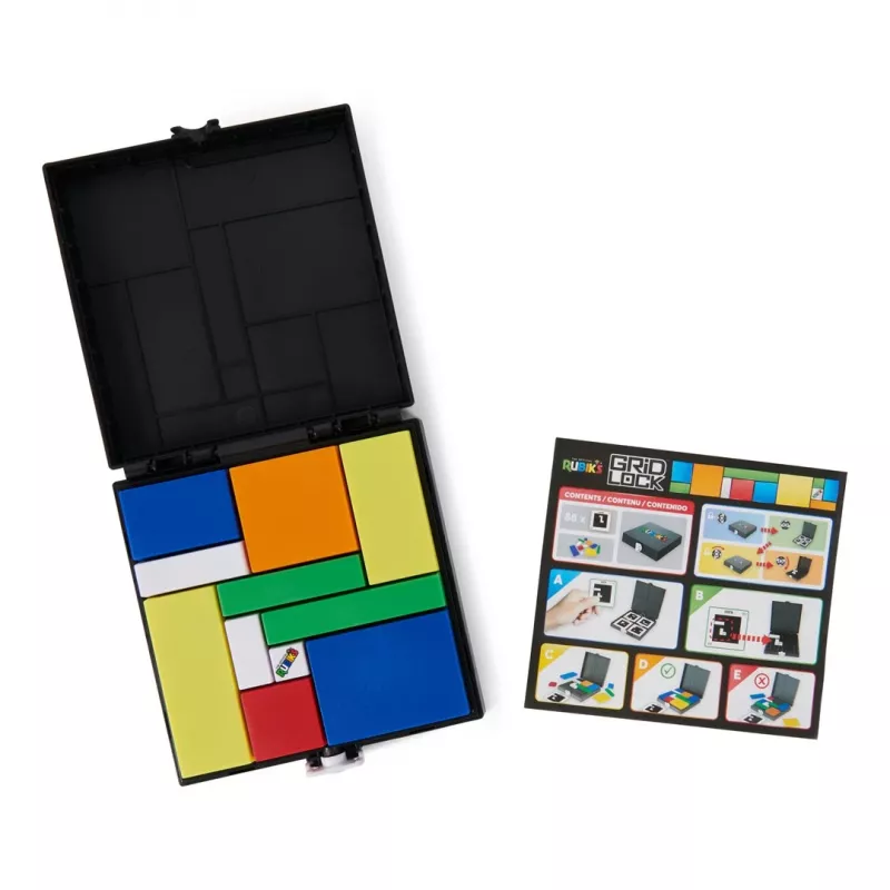 Rubik’s Cube Gridlock spēle – prāta treniņš, iedvesmots no klasiskā Rubika kuba, piemērota pieaugušajiem un bērniem no 7 gadiem