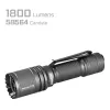 AceBeam P16 uzlādējama LED kabatas lukturīte 1000 lūmeni, pelēka