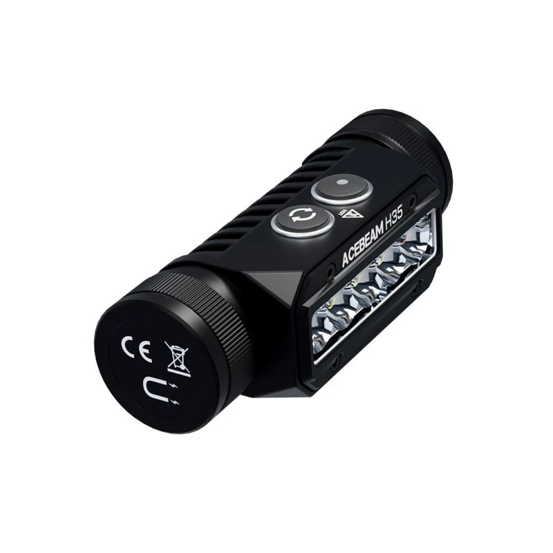 Galvaslampa AceBeam H35 LED — 2600 lm, 170 m, IP68, 18650 3800 mAh, 216 h