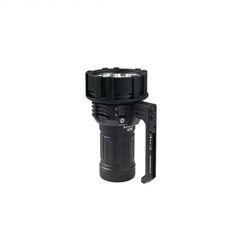 AceBeam X75 70.2 6500K Melns — Rokas LED Lāpa
