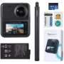 KanDao QooCam 3 Travel Combo — 360° darbības kamera, 4K video, 3D atbalsts