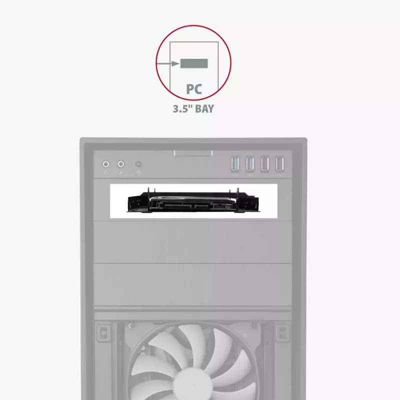 AXAGON RHD-P25 metāla rāmis 2x 2.5 inch uz 3.5 inch/PCI