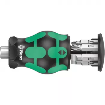 Wera Kraftform compact Stubby Magazin 4 skrūvgriežu komplekts (64 mm, 42 mm, 117 mm, 116 g, Čehija) 05008877001