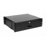 Izvelkamā atvilktne Equip ar slēdzeni 19 inch 3U RAL9005 Melna