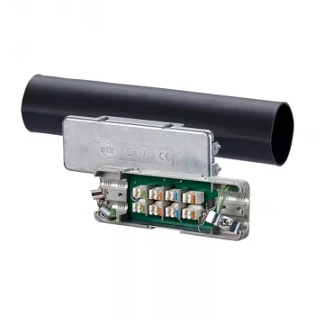 MetzConnect 130863-01-E tīkla pagarinātājs Cat6 / Cat6a / Cat7 kabeļiem, 0.5 A ieeja