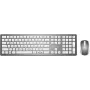 Bezvadu tastatūra un optiskā pele MediaRange MROS135 QWERTZ Sudraba