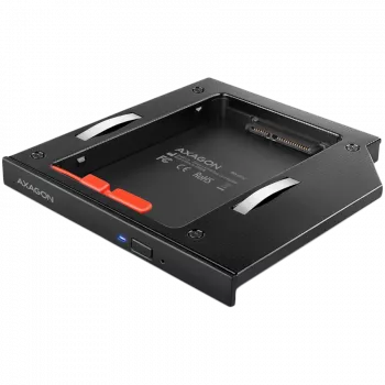 AXAGON RSS-CD12 2.5 inch SSD/HDD adapteris optiskajam diskdzinim 12.7 mm LED
