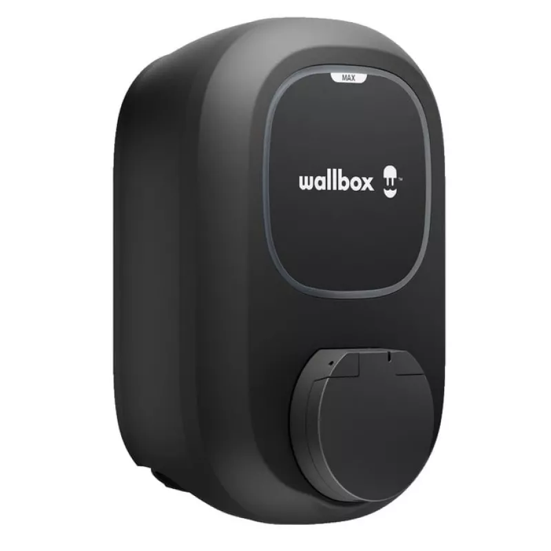 Wallbox Pulsar MAX Socket 22 kW Wi‑Fi Bluetooth — uzlādes stacija ar kontaktligzdu