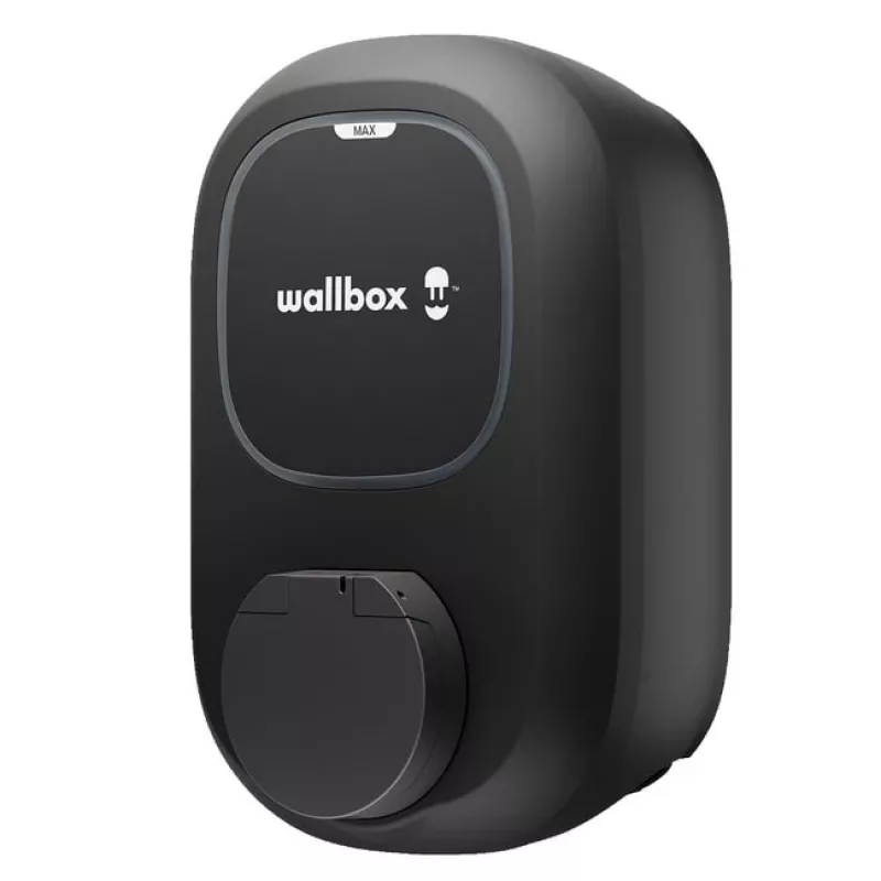 Wallbox Pulsar MAX Socket 22 kW Wi‑Fi Bluetooth — uzlādes stacija ar kontaktligzdu