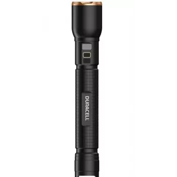 Kabatas lukturītis Duracell DF4000R melns – atkārtoti uzlādējams, kompakts