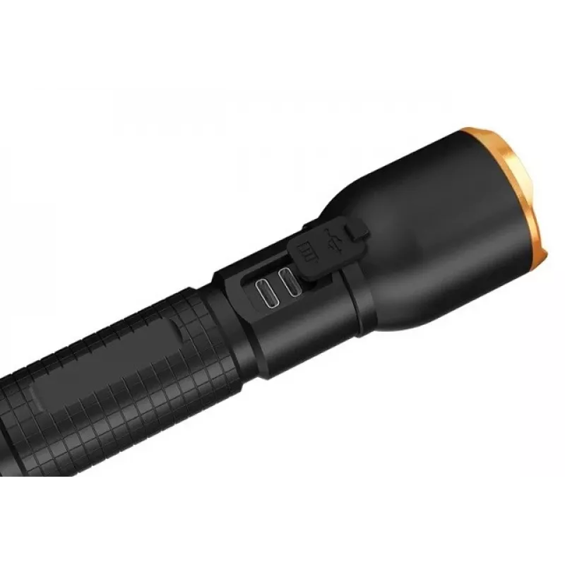 Kabatas lukturītis Duracell DF4000R melns – atkārtoti uzlādējams, kompakts