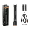 Kabatas lukturītis Duracell DF4000R melns – atkārtoti uzlādējams, kompakts