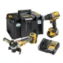 DeWalt DCK2026P2T-QW Kombinētais komplekts DCD805 + DCG405, 18 V XR 2×5,0 Ah melns, dzeltens