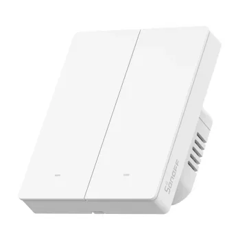 Sonoff ZBM5-2C-80W (2 kanālu) Zigbee viedais pieskārienu sienas slēdzis