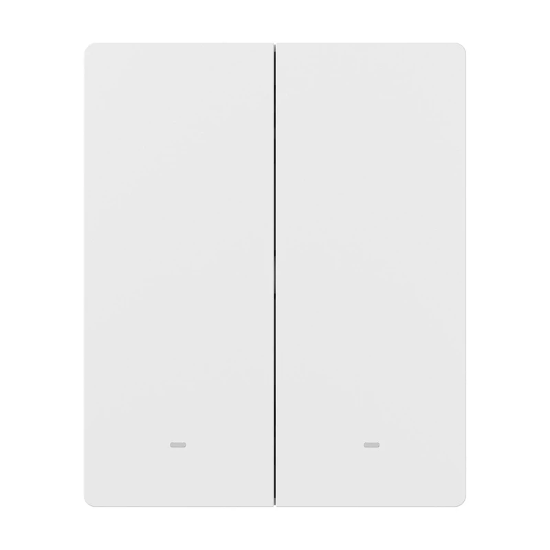 Sonoff ZBM5-2C-80W (2 kanālu) Zigbee viedais pieskārienu sienas slēdzis