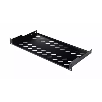 Rack plaukts EQUIP Fixed Shelf 19 inch, 1U, 400 mm dziļums, melns, 485 mm platums