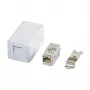 RJ-45 sieviešu savienotājs BTR 130B21D1APL-E Cat6a balts plakans