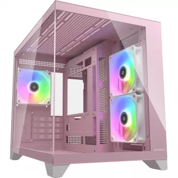 Mini Tornis PC Korpuss Cougar FV150 ARGB — Rozā