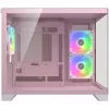 Mini Tornis PC Korpuss Cougar FV150 ARGB — Rozā