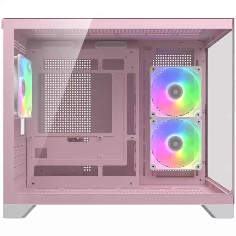 Mini Tornis PC Korpuss Cougar FV150 ARGB — Rozā