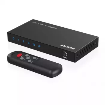 Video slēdzis MicroConnect MC-HDMISWITCH0301-4K 4K 60Hz Melns Metāls