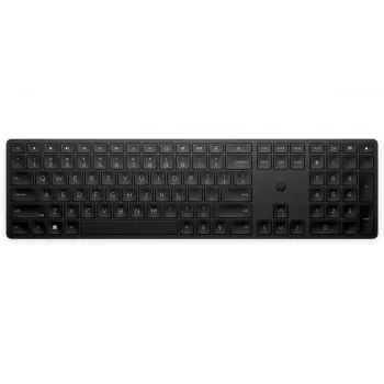 HP 450 bezvadu programmējama pilnizmēra tastatūra — RF + USB, melna