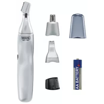 Wahl 3-in-1 precīzijas trimeris ausīm, degunam un uzacīm, sudraba krāsa