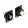 BNC sieviešu vadu savienotājs DELOCK 86788, melns, 26×31.4×31 mm