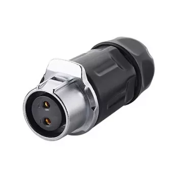 Vadu savienotājs Alcasa IC01-20P202 S1 Power 2-pin Melns