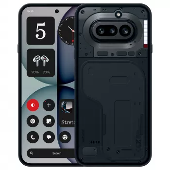 Nothing 4a viedtālrunis — 6.78 collu (17.2 cm) displejs, Snapdragon 7s Gen 4, 12 GB RAM, 256 GB, 5G, 5080 mAh, Divas SIM, Melns