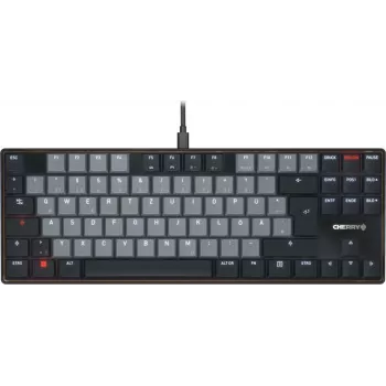 Mehāniskā tastatūra Cherry KC 500 MX LP TKL — MX zema profila slēdži, bez ciparu bloka, US izkārtojums, ziloņkaula krāsa