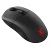 MSI VERSA 300 WIRELESS 8K Gaming Pele, Ambidekstrāla, Optiskā, 2600 DPI, 6 Pogas, Melna