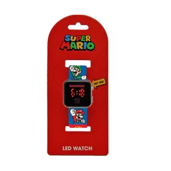 Bērnu digitālais LED pulkstenis Euroswan Super Mario GSM4236 ar kalendāru