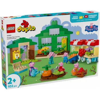 DUPLO Peppa Pig 10461 Vectēva Cūkas dārzs un siltumnīca būvēšanas bloki