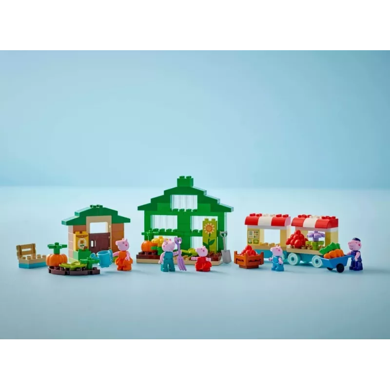 DUPLO Peppa Pig 10461 Vectēva Cūkas dārzs un siltumnīca būvēšanas bloki