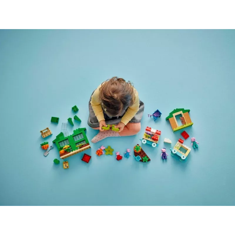 DUPLO Peppa Pig 10461 Vectēva Cūkas dārzs un siltumnīca būvēšanas bloki